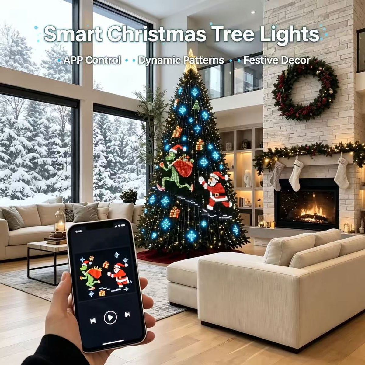 Animated Christmas Tree String Lights – P's Shops